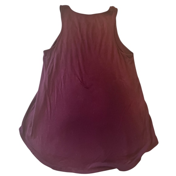 American Eagle Soft & Sexy Purple Tank Top with Floral Embroidery Detail | Small - Picture 3 of 6